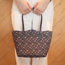 【トートバッグ】72手提げ 椿 (紺地×白漆) | 甲州印伝 | 印傳屋