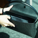 【フォーマルバッグ】D 変わり菊唐草 (黒地×黒漆) | 甲州印伝 | 印傳屋