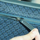 【ショルダーバッグ】ME-13 七宝繋ぎ (紺地×黒漆) | 甲州印伝 | 印傳屋