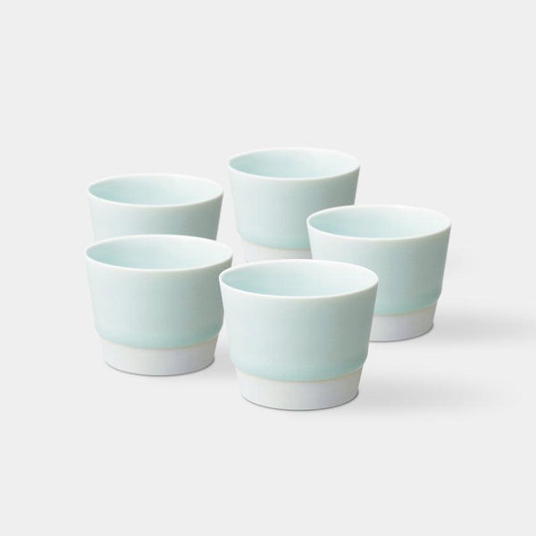 【カップ5個セット】es cup (S) 青磁釉 | 波佐見焼 | 西海陶器