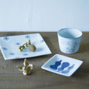 【皿5枚セット】判子 角皿 ゆきはな | 波佐見焼 | 西海陶器