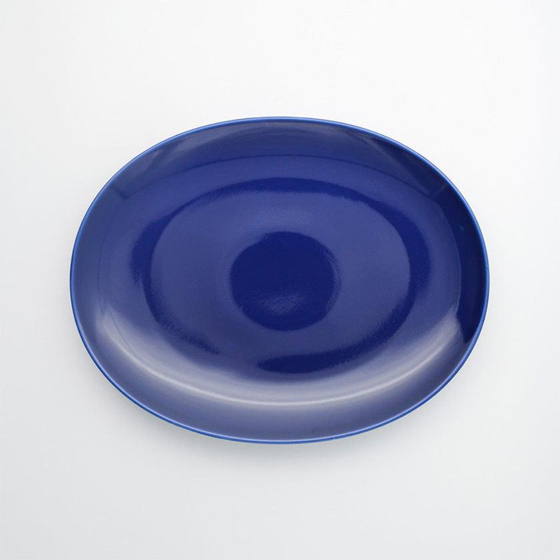 【皿】オーバルプレート 350mm Navy | 波佐見焼 | 西海陶器