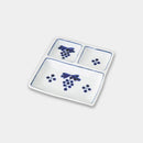 【皿】petit 仕切皿 藍果・青 | 波佐見焼 | 西海陶器