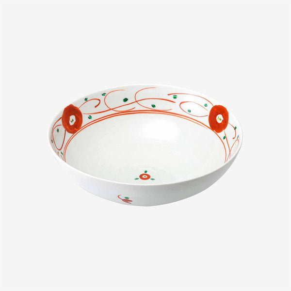 【ボウル】赤絵小花 大 (赤) | 波佐見焼 | 西海陶器