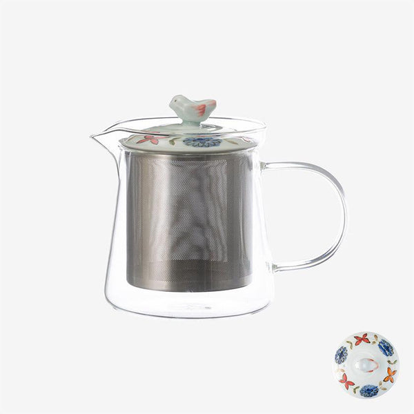 【ガラスポット】ブルーメ SS 大 (赤) | 波佐見焼 | 西海陶器