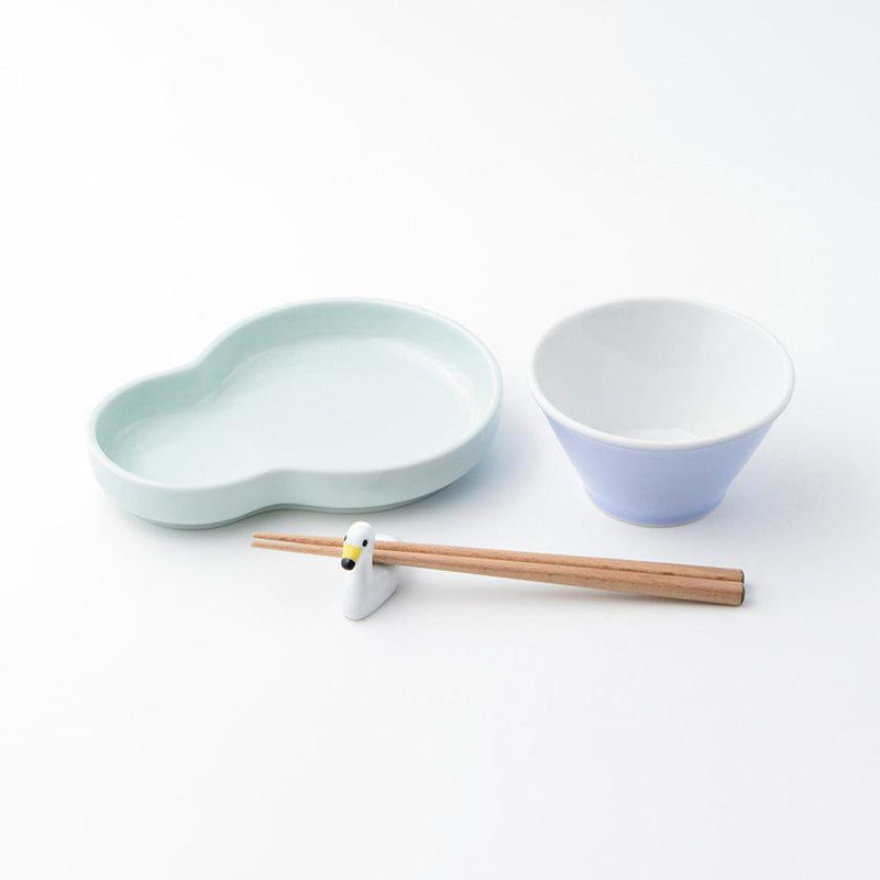 【キッズ食器3点セット】hike (ブルー) | 波佐見焼 | 西海陶器
