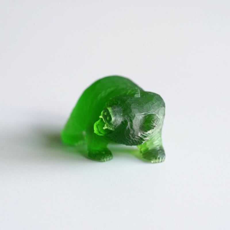 【置物】sinkop 吠え熊 (緑) | アイヌ工芸