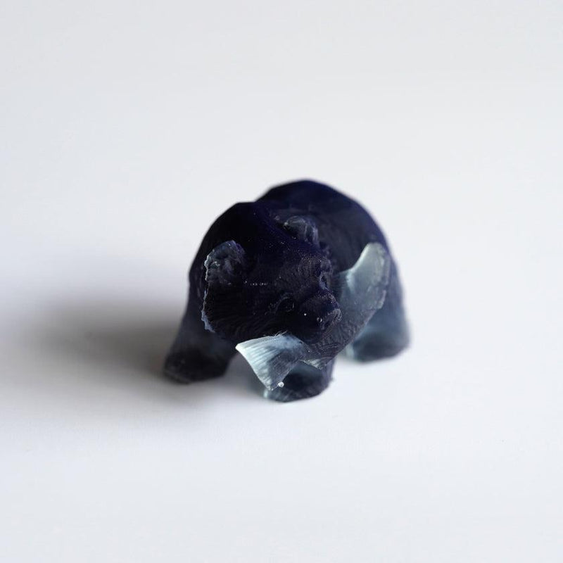 【置物】sinkop 鮭喰い熊 (黒) | アイヌ工芸