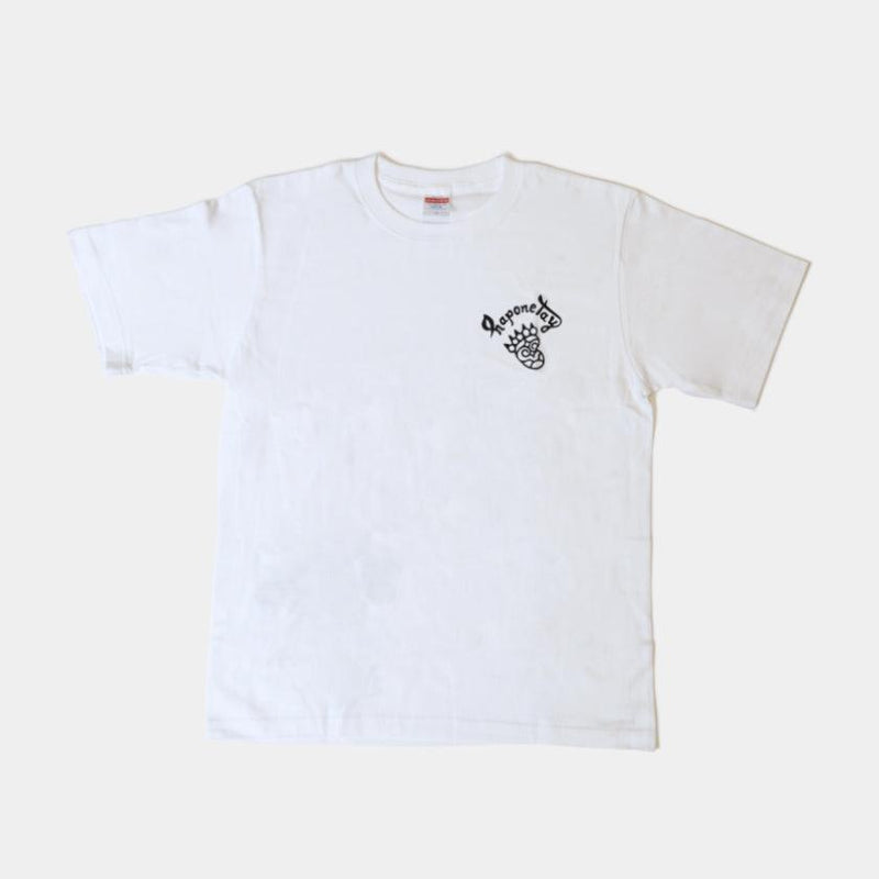 【Tシャツ】ハポネタイ 白 | アイヌ工芸