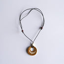 【ペンダント】鹿角 (丸くりぬき) | アイヌ工芸