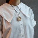 【ペンダント】鹿角 (丸くりぬき) | アイヌ工芸