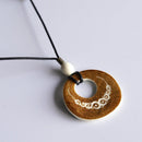 【ペンダント】鹿角 (丸くりぬき) | アイヌ工芸