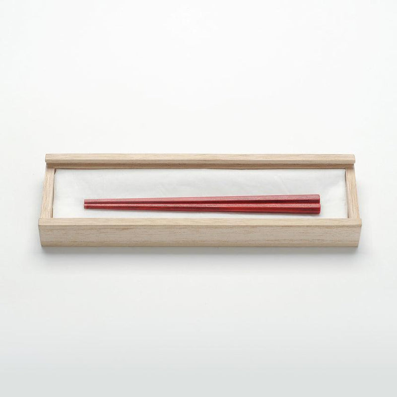 【箸】石川県から漆塗りのはじめてのお箸 桐箱入り・茜 | aeru