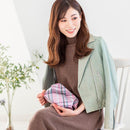 【ポーチ】撥水加工 西陣織シルク がばっと開くアクセサリーポーチ マルチチェック (ローズピンク) | 西陣織 | Atelier Kyoto Nishijin