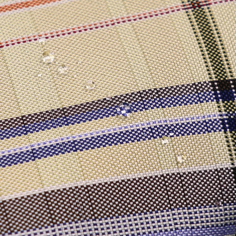 【ポーチ】撥水加工 西陣織シルク がばっと開くアクセサリーポーチ マルチチェック (ライトイエロー) | 西陣織 | Atelier Kyoto Nishijin