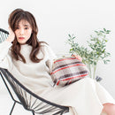 【ショルダーバッグ】撥水加工 西陣織シルク がま口 タータンチェック (ベージュ) | 西陣織 | Atelier Kyoto Nishijin