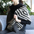 【マフラー】入子菱(黒白) | 京友禅 | 禾口木丙