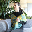 【マフラー】入子菱(藍緑黄土) S | 京友禅 | 禾口木丙