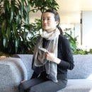 【マフラー】山の柄(北アルプス) M | 京友禅 | 禾口木丙