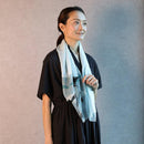 【ストール】コットン ペンギン (マゼラングレー) | 京友禅 | 禾口木丙