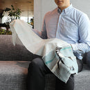 【ストール】コットン ペンギン (マゼラングレー) | 京友禅 | 禾口木丙