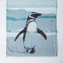 【ストール】コットン ペンギン (マゼラングレー) | 京友禅 | 禾口木丙