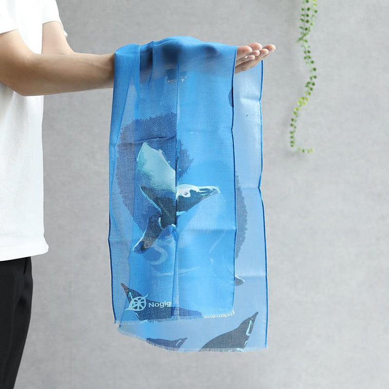 【ストール】コットン ペンギン (新水舞１) | 京友禅 | 禾口木丙