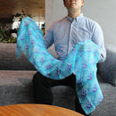 【ストール】リネン160X35 青海レンガ (藍) | 京友禅 | 禾口木丙