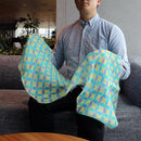 【ストール】リネン160X35 七宝 (?青) | 京友禅 | 禾口木丙