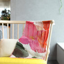 【ストール】リネン160X35 ハイビスカス (朱ピンク) | 京友禅 | 禾口木丙