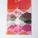 【ストール】リネン160X35 ハイビスカス (朱ピンク) | 京友禅 | 禾口木丙