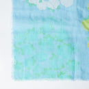 【ストール】リネン190x52 花の丸 (青) | 京友禅 | 禾口木丙