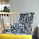 【ストール】リネン190x52 友禅花 (白抜き) | 京友禅 | 禾口木丙