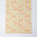 【ストール】コットン 小四角並べ (薄朱) | 京友禅 | 禾口木丙