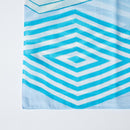 【ストール】コットン 入子菱 (青) | 京友禅 | 禾口木丙