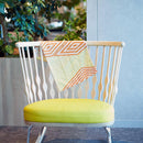 【ストール】コットン 入子菱 (朱) | 京友禅 | 禾口木丙