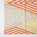 【ストール】コットン 入子菱 (朱) | 京友禅 | 禾口木丙