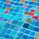 【ストール】コットン 四角並べ (青) | 京友禅 | 禾口木丙