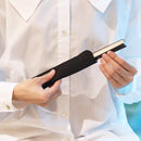 【扇子】三ヶ月 (白) ブロンズ | 唐紙 | 景美風月