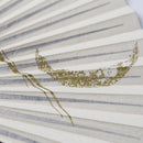 【扇子】三ヶ月 (白) ブロンズ | 唐紙 | 景美風月