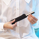 【扇子】三ヶ月 (白) 銀箔 | 唐紙 | 景美風月