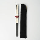 【扇子】満月 (白) 金箔 | 唐紙 | 景美風月