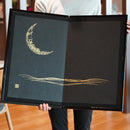 【屏風】三ヶ月 (黒) ブロンズ（中） | 唐紙 | 景美風月