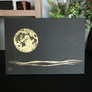 【アートパネル】満月 (黒) A3 | 唐紙 | 景美風月