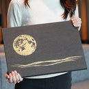 【アートパネル】満月 (黒) A3 | 唐紙 | 景美風月