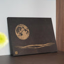 【アートパネル】満月 (黒) A3 | 唐紙 | 景美風月