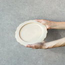 【皿】Mat フラットプレート (リム) 輪花-M 白 | 京焼・清水焼 | fuuu