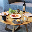 【皿】Hibiki フラットプレート (リム) 輪花-M 赤 | 京焼・清水焼 | fuuu