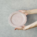 【皿】Hibiki フラットプレート (リム) 輪花-M 赤 | 京焼・清水焼 | fuuu