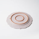 【皿】Hibiki フラットプレート (リム) 輪花-M 赤 | 京焼・清水焼 | fuuu